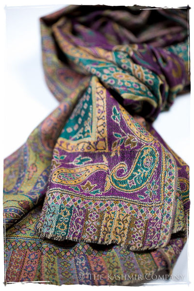 Clelia Paisley Reversible Kashmir Wool Scarf