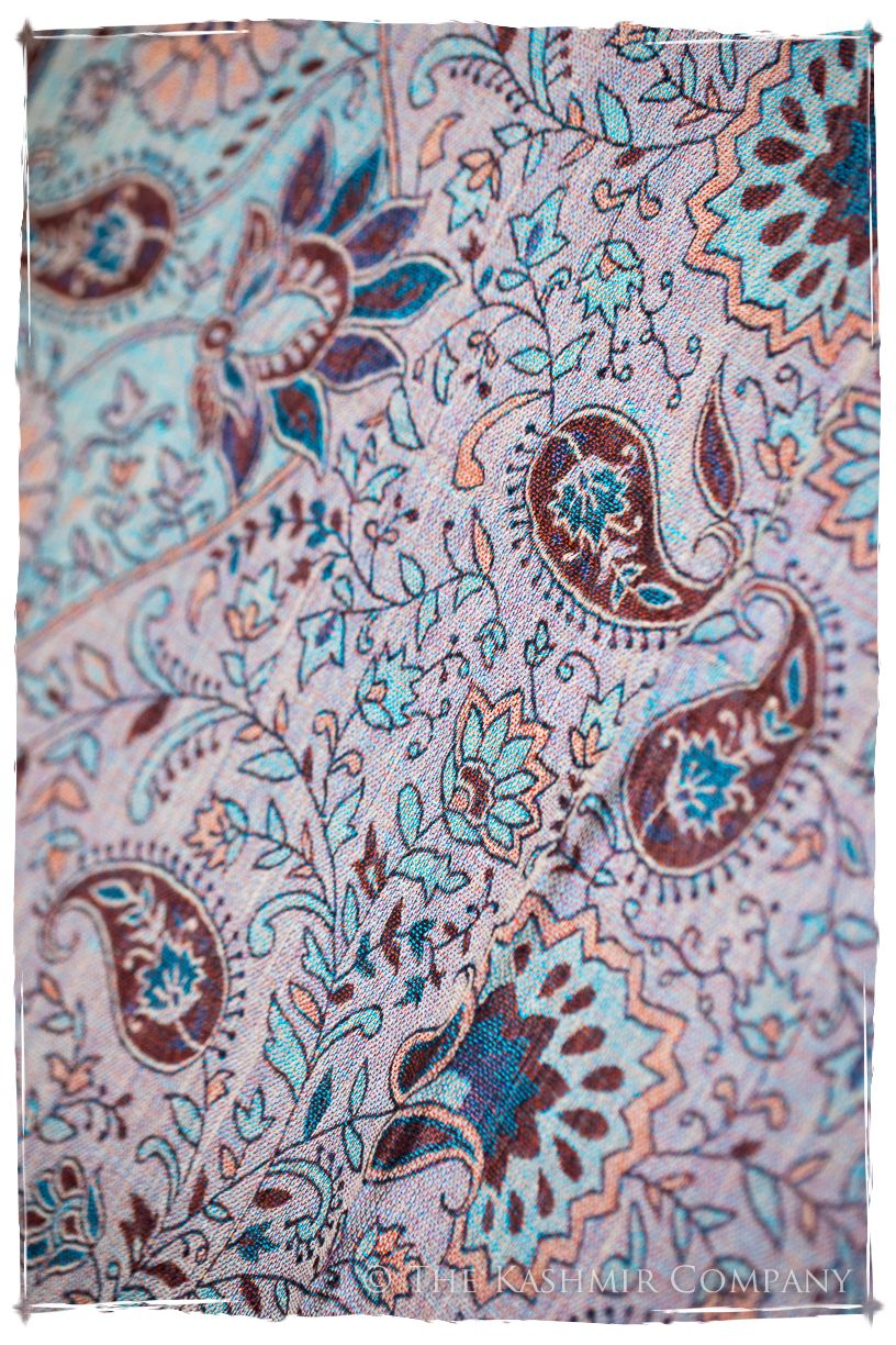 Ludovica Paisley Reversible Kashmir Wool Scarf