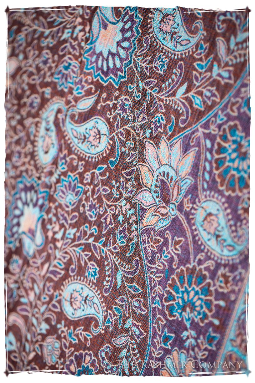 Ludovica Paisley Reversible Kashmir Wool Scarf