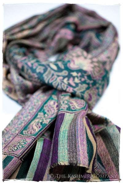 María Antonietta Paisley Reversible Kashmir Wool Scarf
