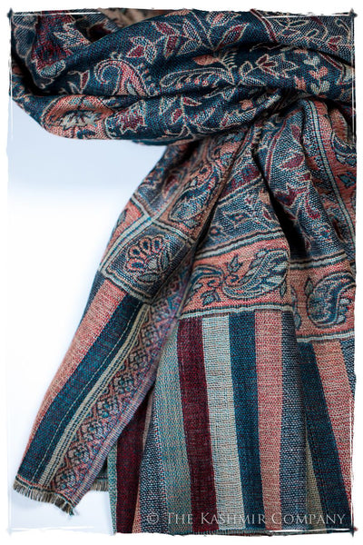 Mariana Paisley Reversible Kashmir Wool Scarf