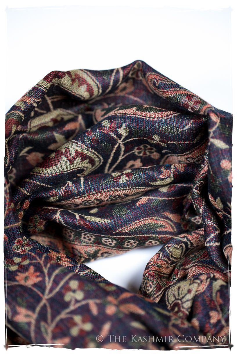 Maura Paisley Reversible Kashmir Wool Scarf