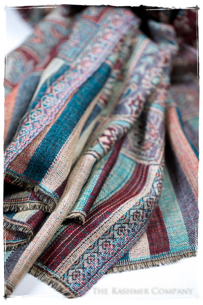 Milena Paisley Reversible Kashmir Wool Scarf