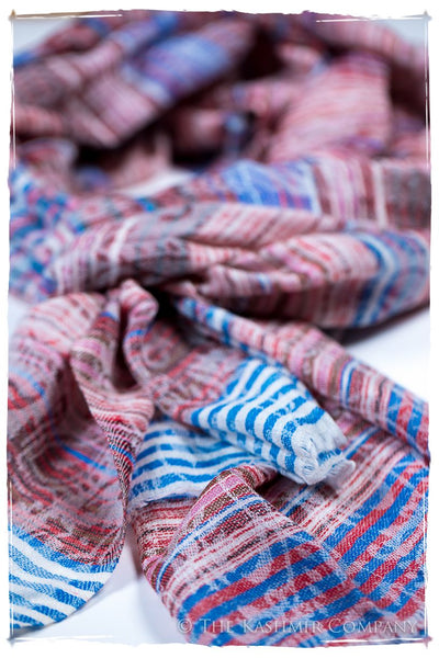 Raffaella Champs de Paisley Ivory Kashmir Wool Scarf