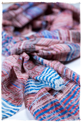 Raffaella Champs de Paisley Ivory Kashmir Wool Scarf