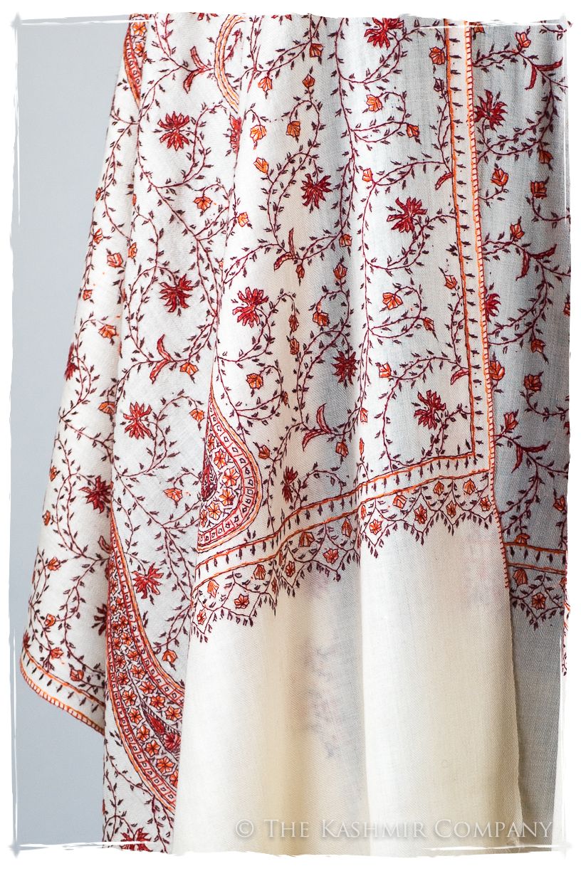 Auroretté Basilié de'Laine Sozni Paisley Orient Shawl