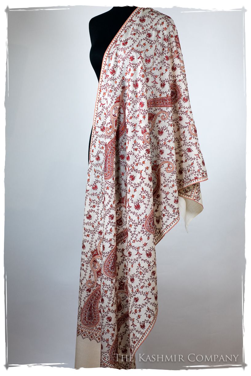 Auroretté Basilié de'Laine Sozni Paisley Orient Shawl