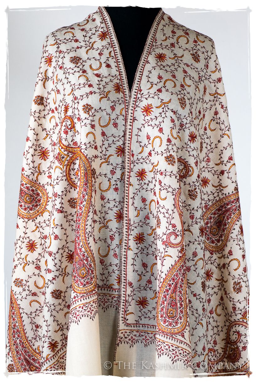 Auroretté Blissé de'Laine Sozni Paisley Orient Shawl