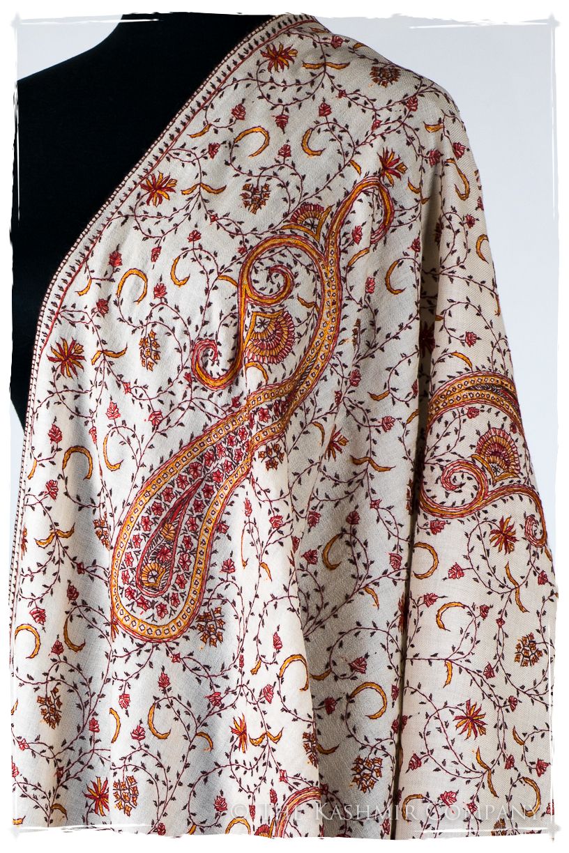 Auroretté Blissé de'Laine Sozni Paisley Orient Shawl