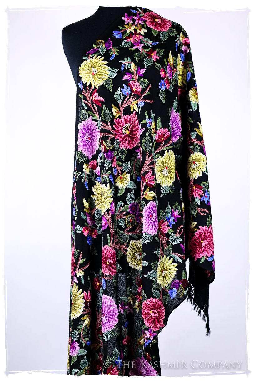 Belles Fleurs de Maisonnais Français Antiquaires Shawl