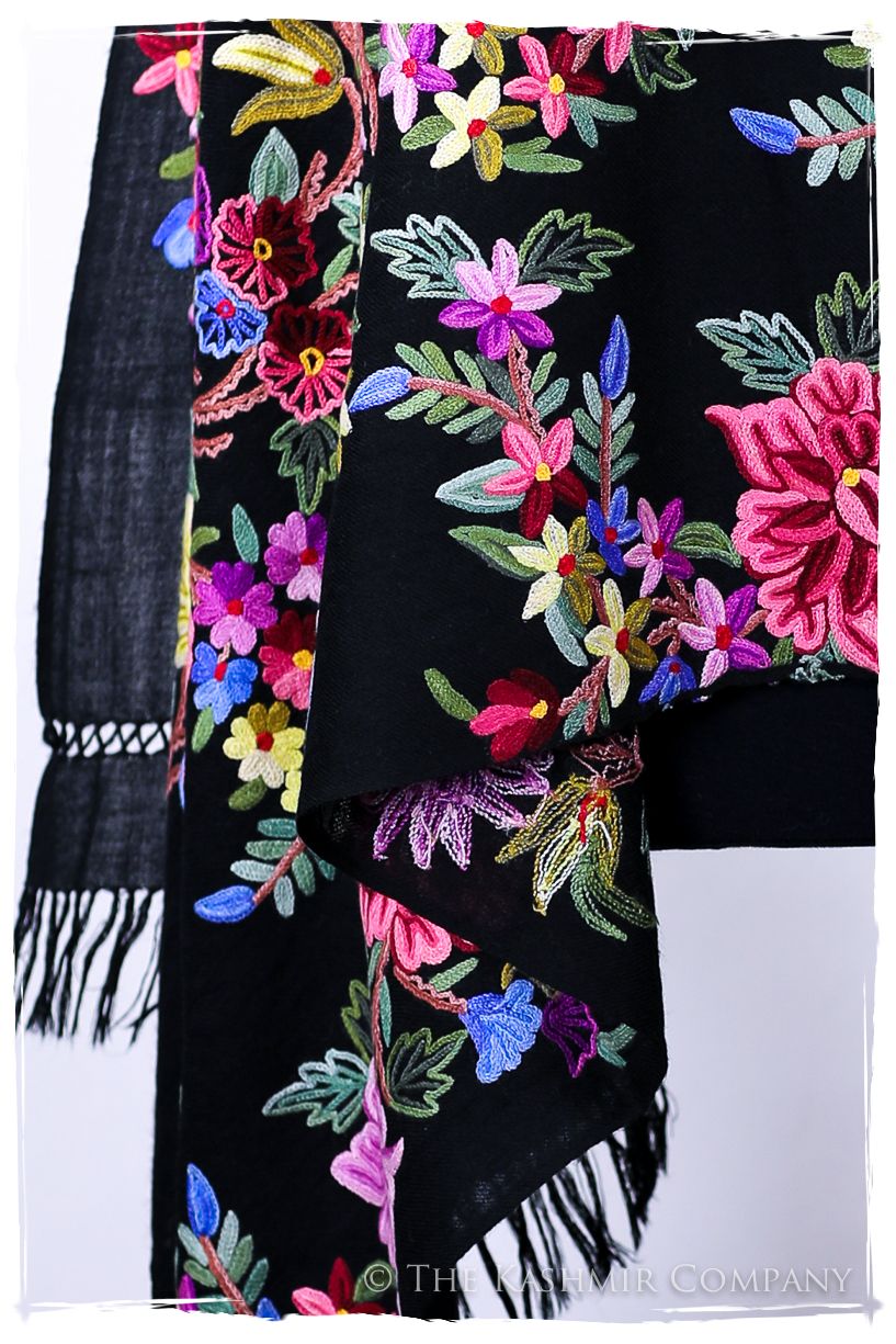 Belles Fleurs de Maisonnais Français Antiquaires Shawl