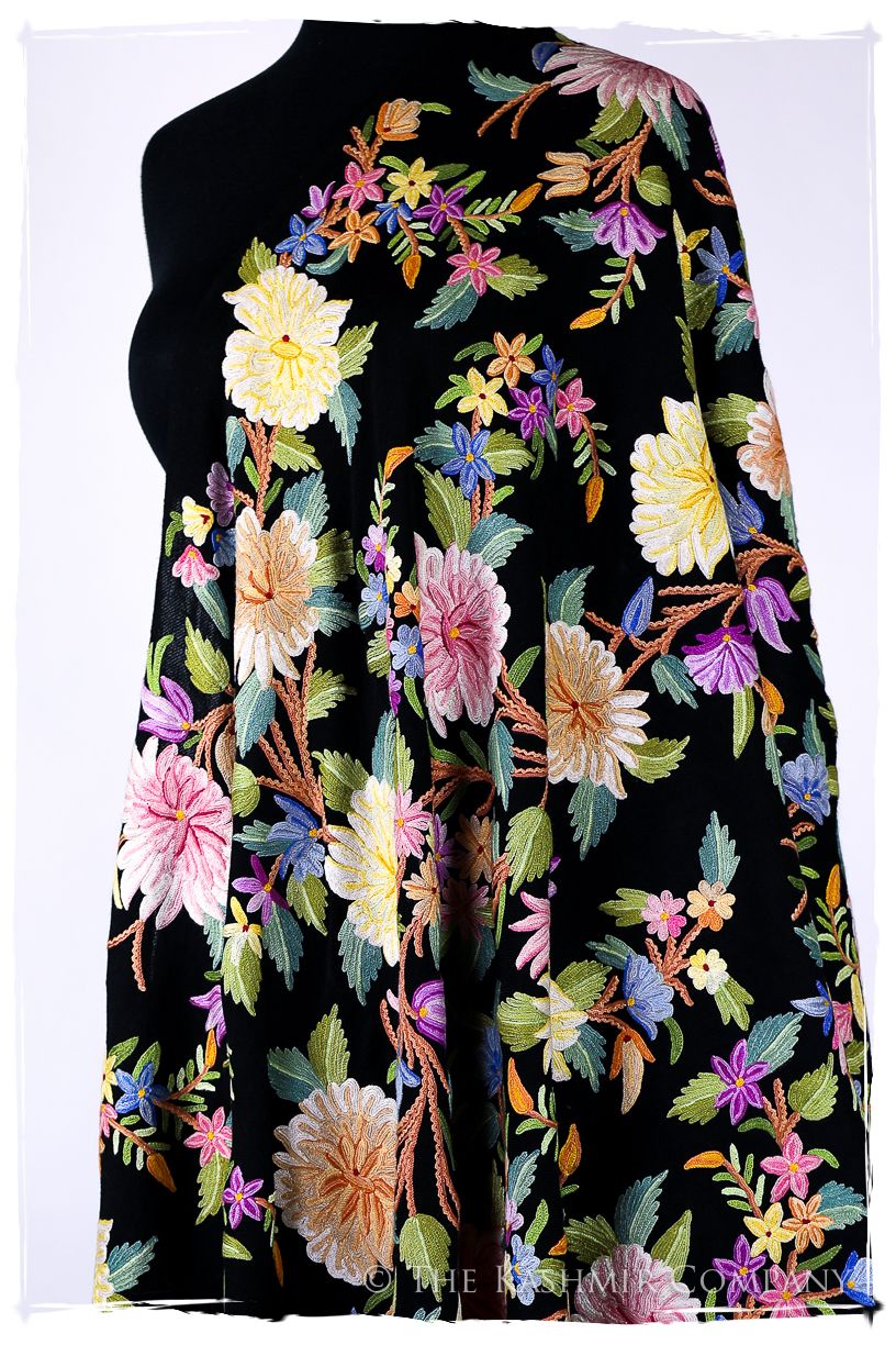 Belles Fleurs de Nièvre Français Antiquaires Shawl