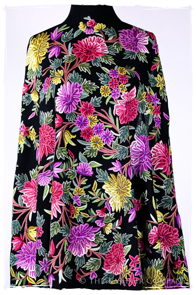 Belles Fleurs de Montréal Français Antiquaires Shawl