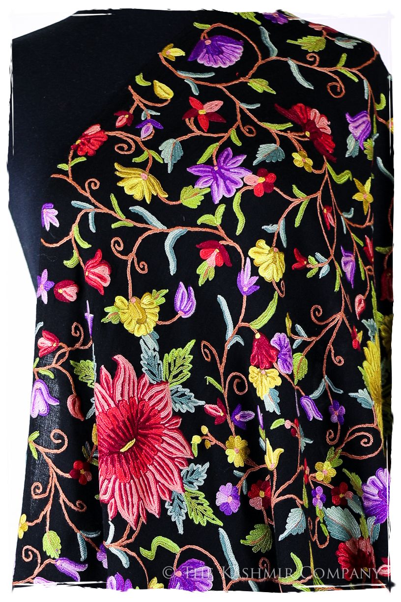 Fleurs ornementales de Moreau Français Antiquaires Shawl