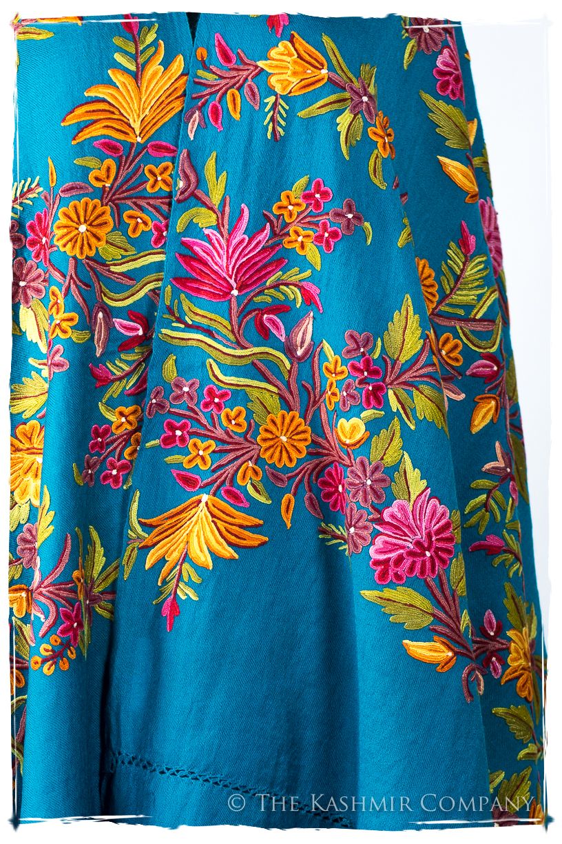 Amoureuse de Élise Française Bleu Notre Dame Shawl