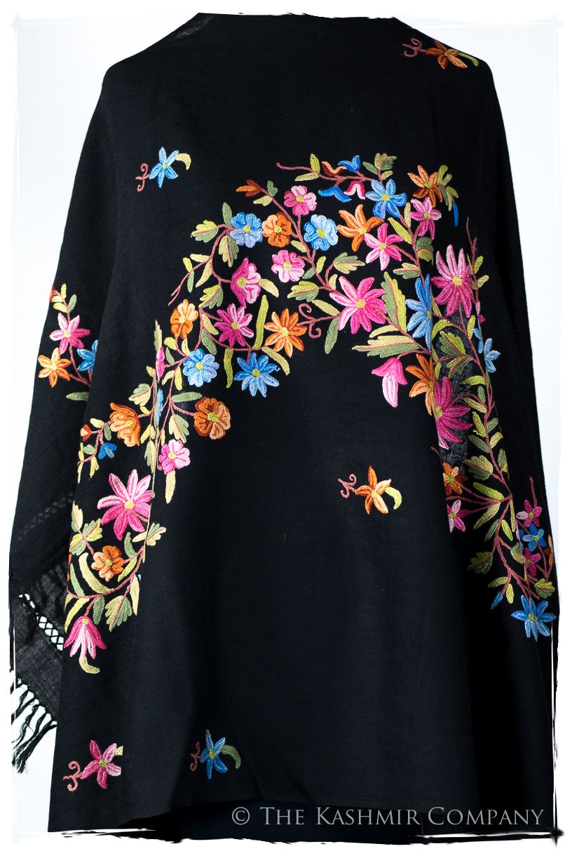Rivière des Fleurs Céleste Cannes Shawl
