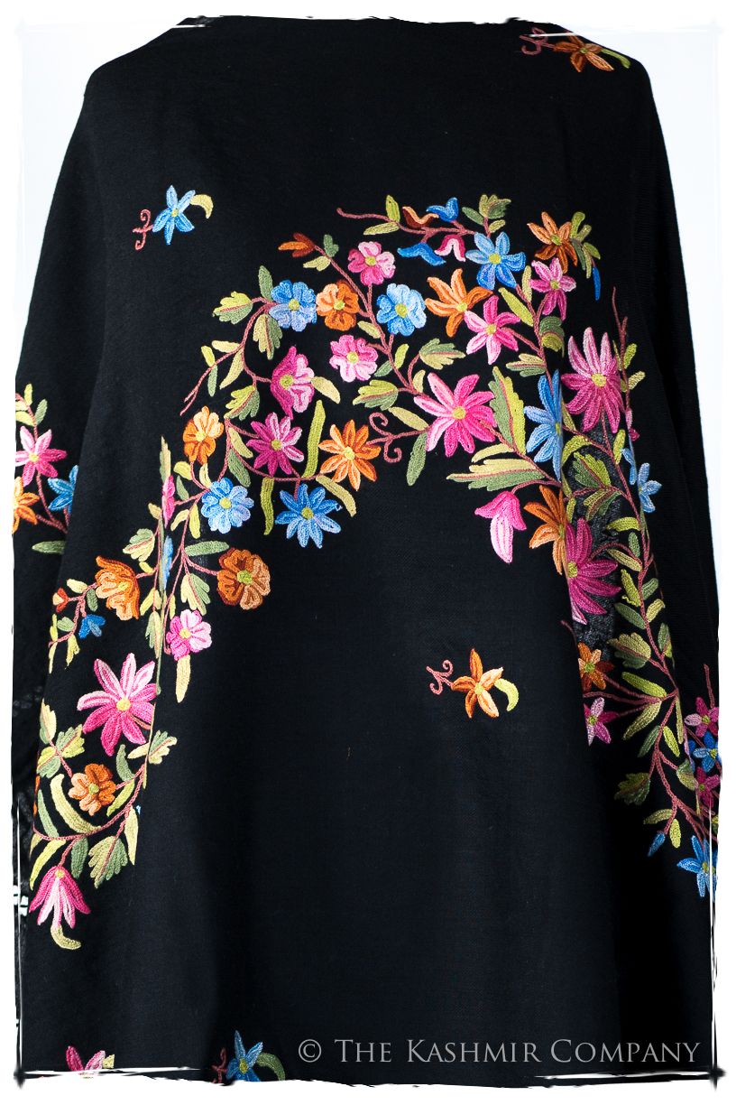 Rivière des Fleurs Céleste Cannes Shawl