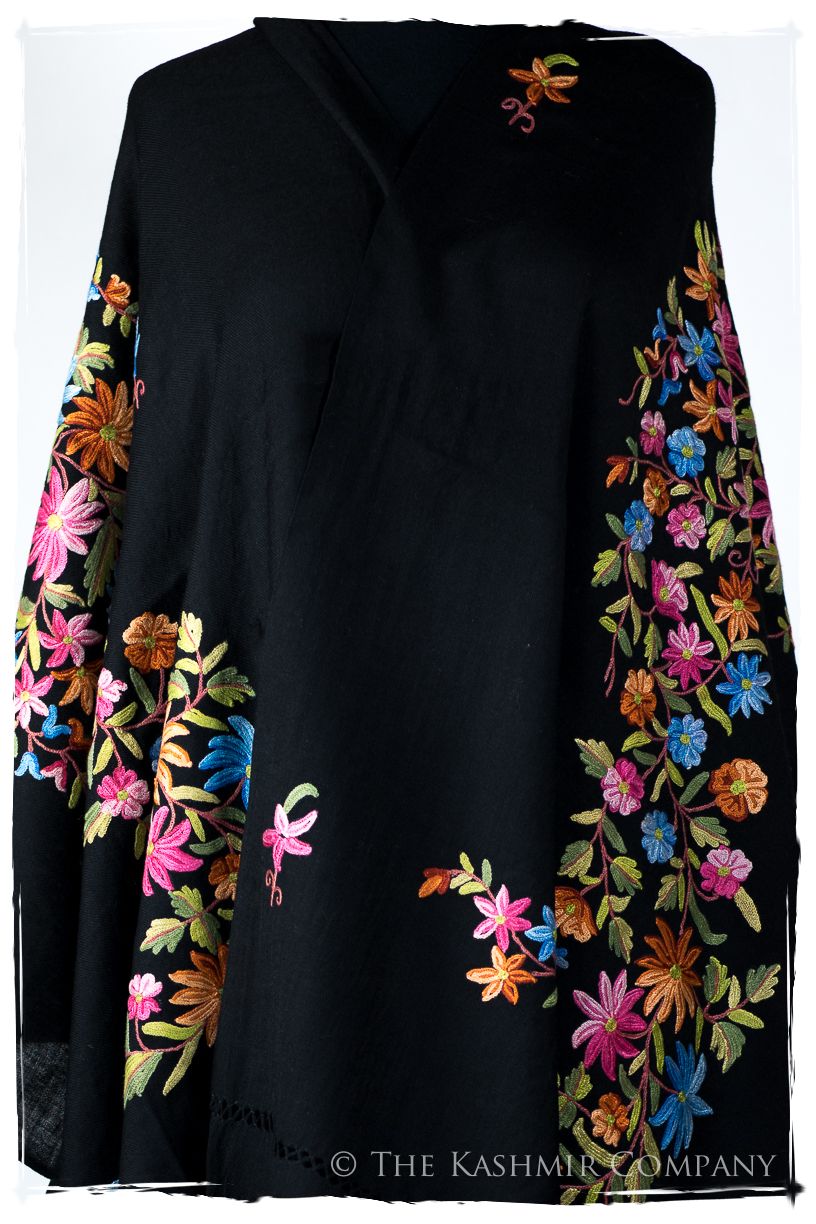 Rivière des Fleurs Céleste Cannes Shawl