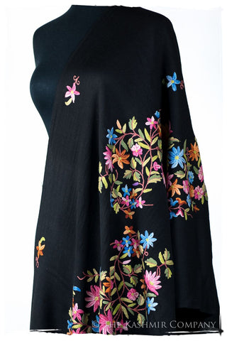 Rivière des Fleurs Céleste Cannes Shawl