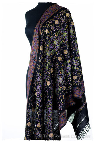 Trois Embroideries Soirée Palais Impérial Française Antiquaires Shawl