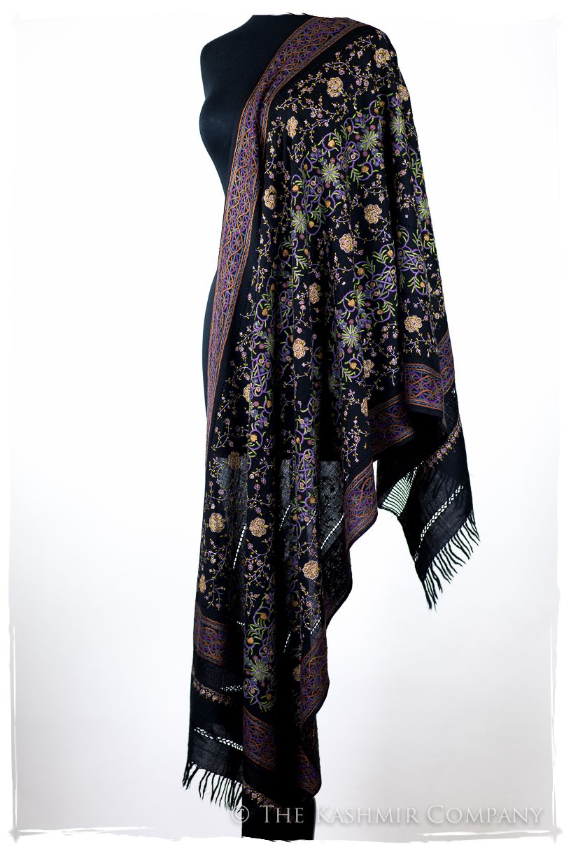 Trois Embroideries Soirée Palais Impérial Française Antiquaires Shawl