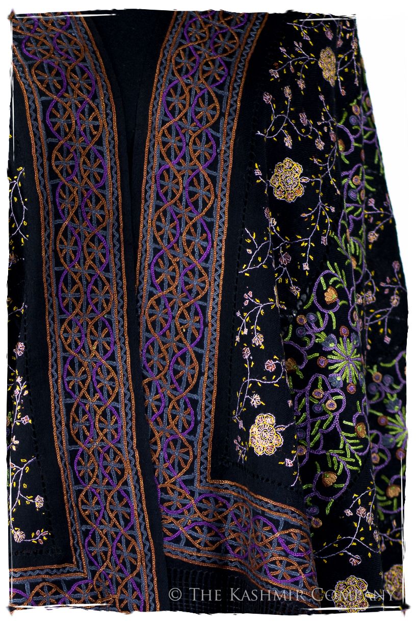 Trois Embroideries Soirée Palais Impérial Française Antiquaires Shawl