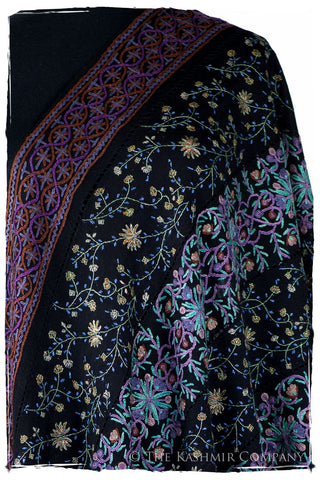 Trois Embroideries Soirée Saphir Bijou Française Antiquaires Shawl