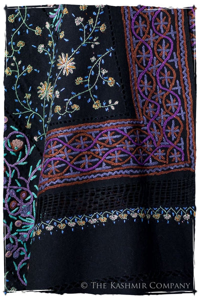Trois Embroideries Soirée Saphir Bijou Française Antiquaires Shawl