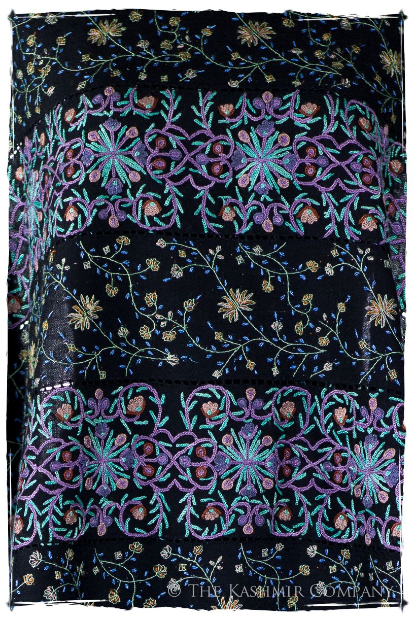 Trois Embroideries Soirée Saphir Bijou Française Antiquaires Shawl
