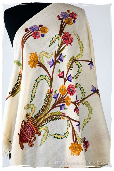 Française Bouquet de Angélique d'ivoire Provence Shawl