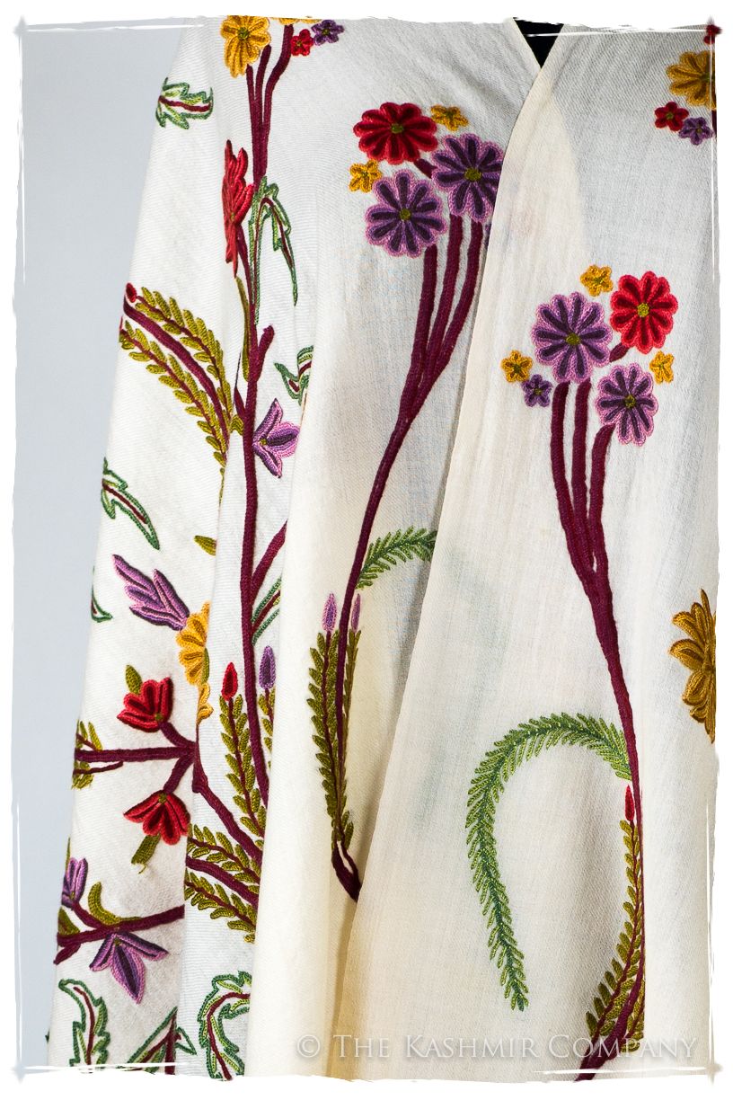 Française Bouquet de Eugénie d'ivoire Provence Shawl