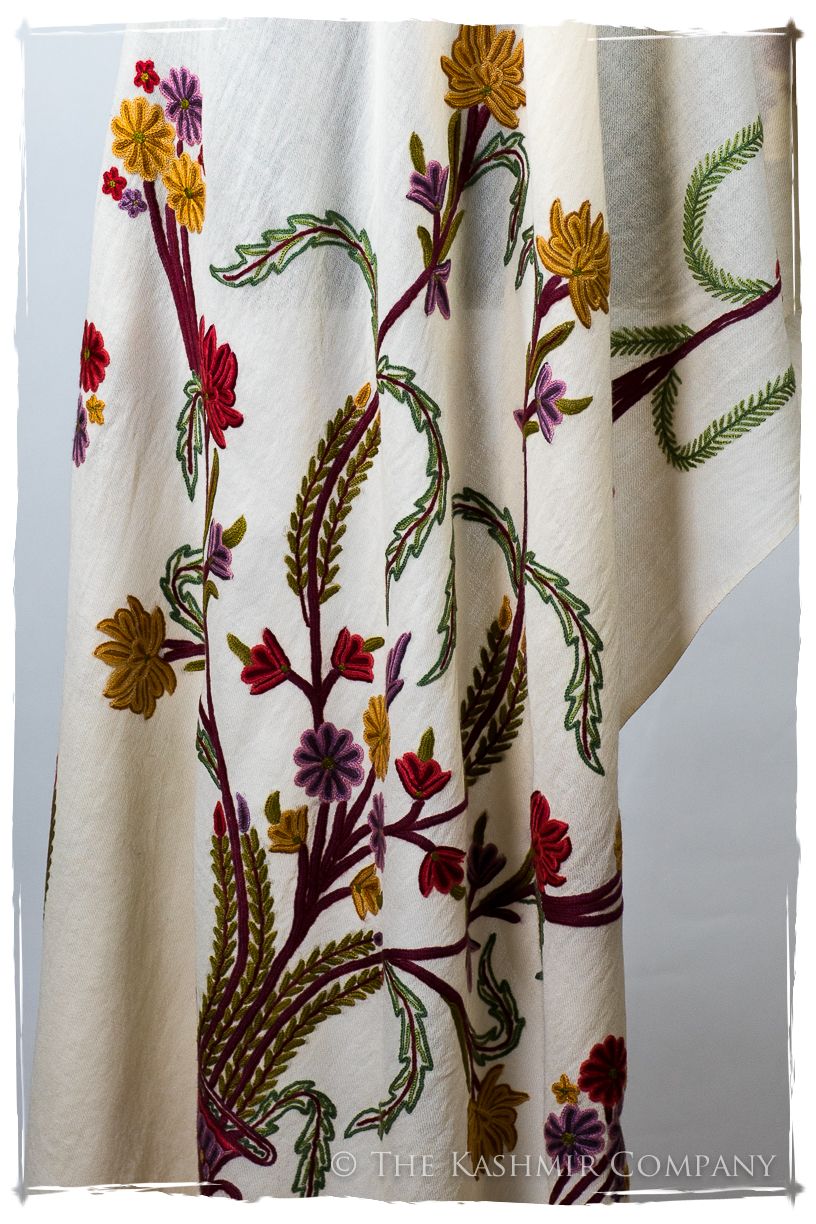 Française Bouquet de Eugénie d'ivoire Provence Shawl