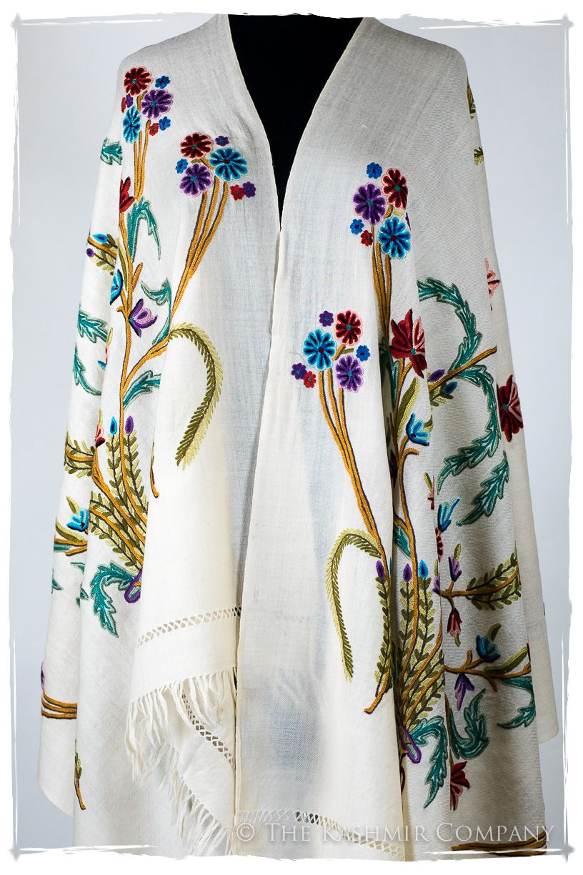 Française Bouquet de Sidonie d'ivoire Provence Shawl