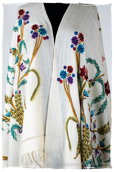 Française Bouquet de Sidonie d'ivoire Provence Shawl