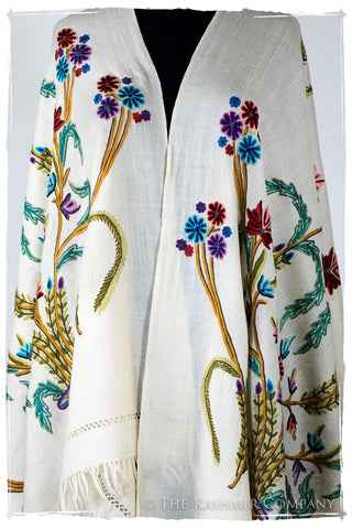 Française Bouquet de Sidonie d'ivoire Provence Shawl
