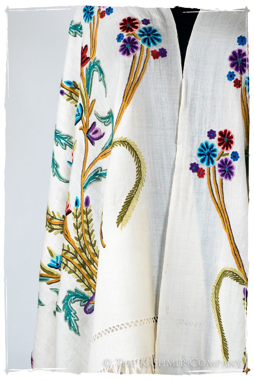 Française Bouquet de Sidonie d'ivoire Provence Shawl