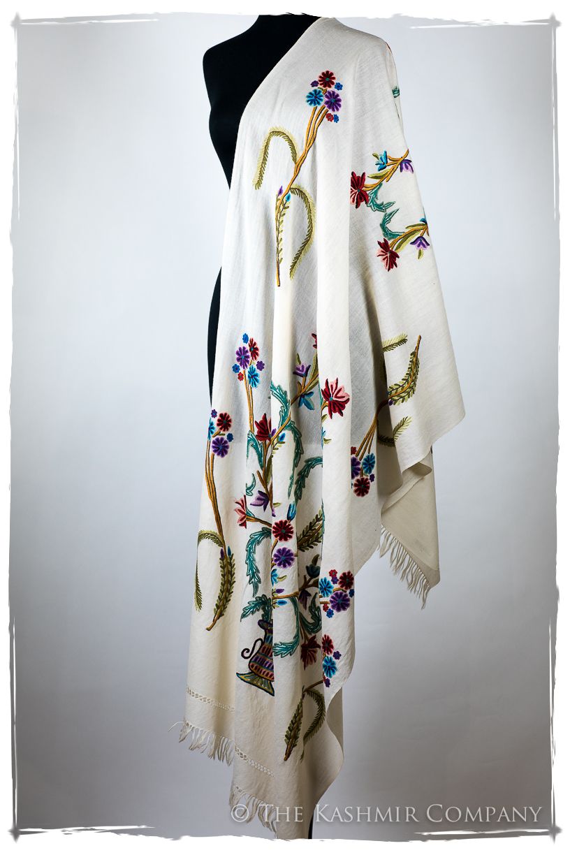 Française Bouquet de Sidonie d'ivoire Provence Shawl