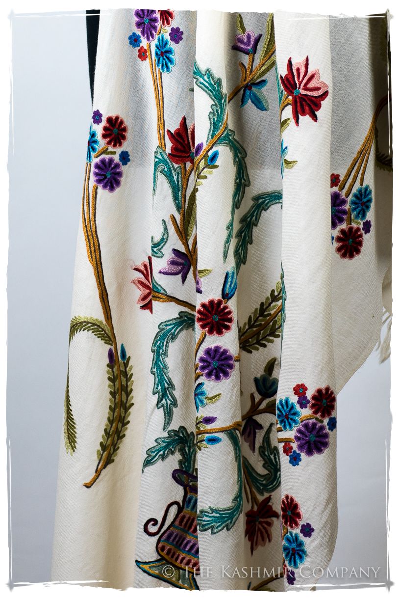 Française Bouquet de Sidonie d'ivoire Provence Shawl