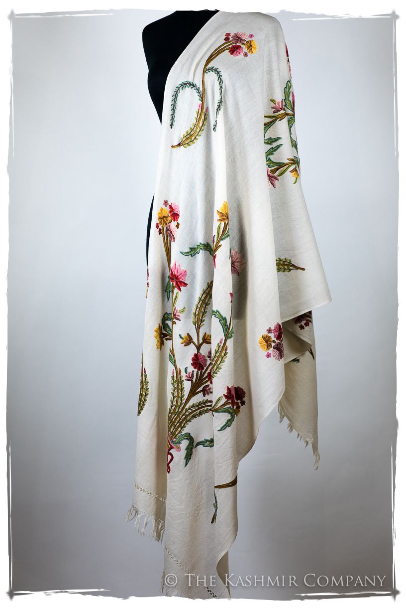 Française Bouquet de Édith d'ivoire Provence Shawl