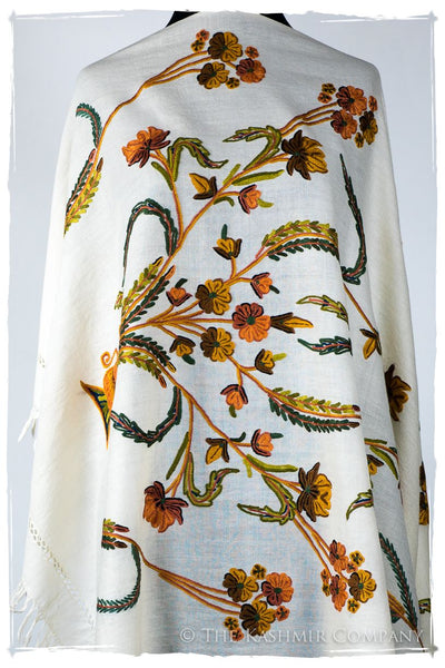 Française Bouquet de Rochelle d'ivoire Provence Shawl