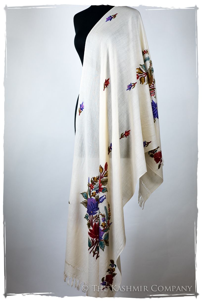 Française Bouquet de Roses Gabrielle Provence Shawl