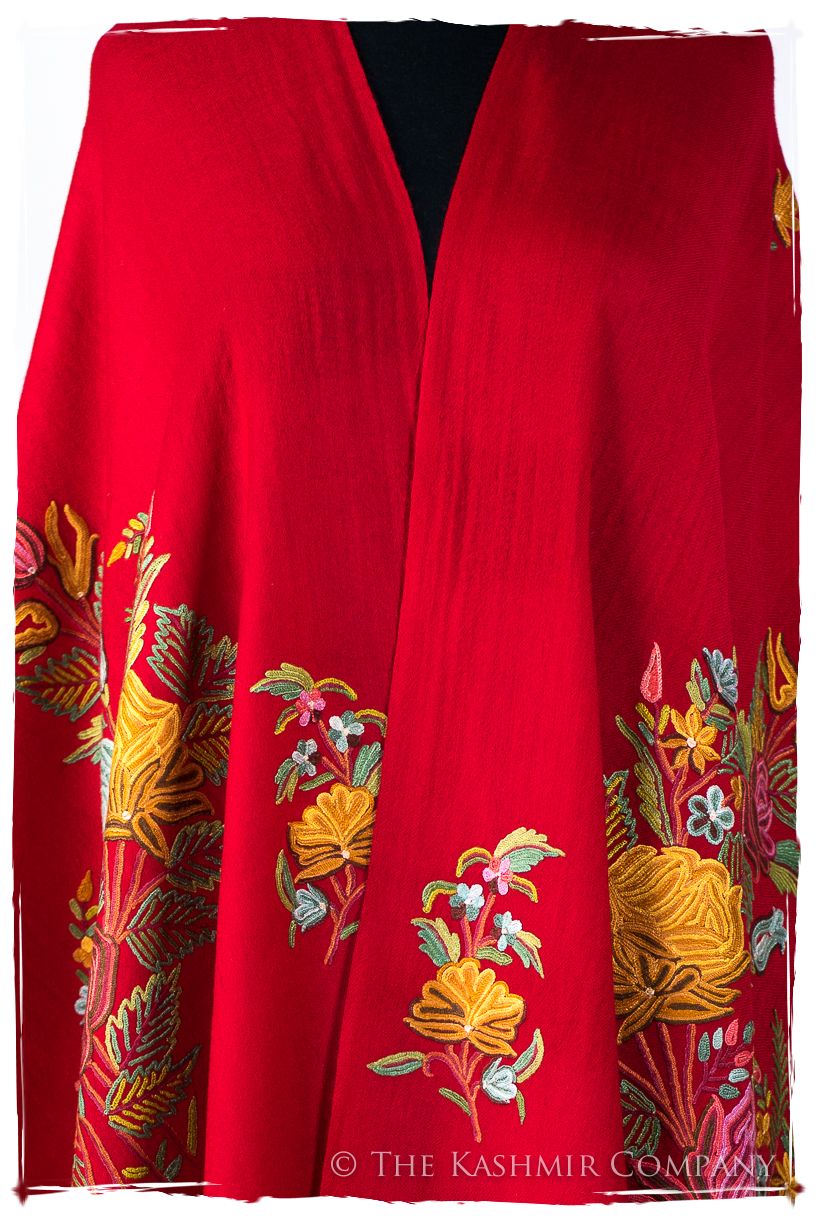 Française Bouquet de Roses Anastasie Provence Shawl