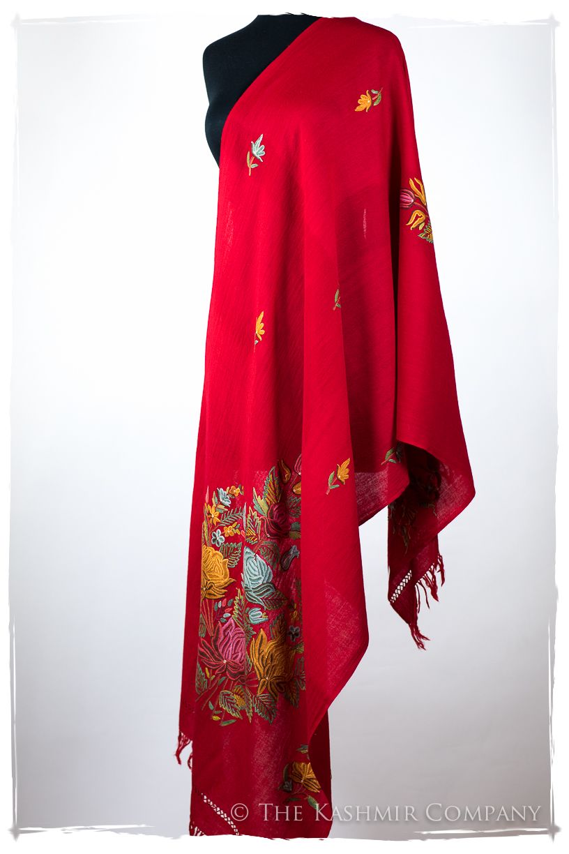 Française Bouquet de Roses Anastasie Provence Shawl