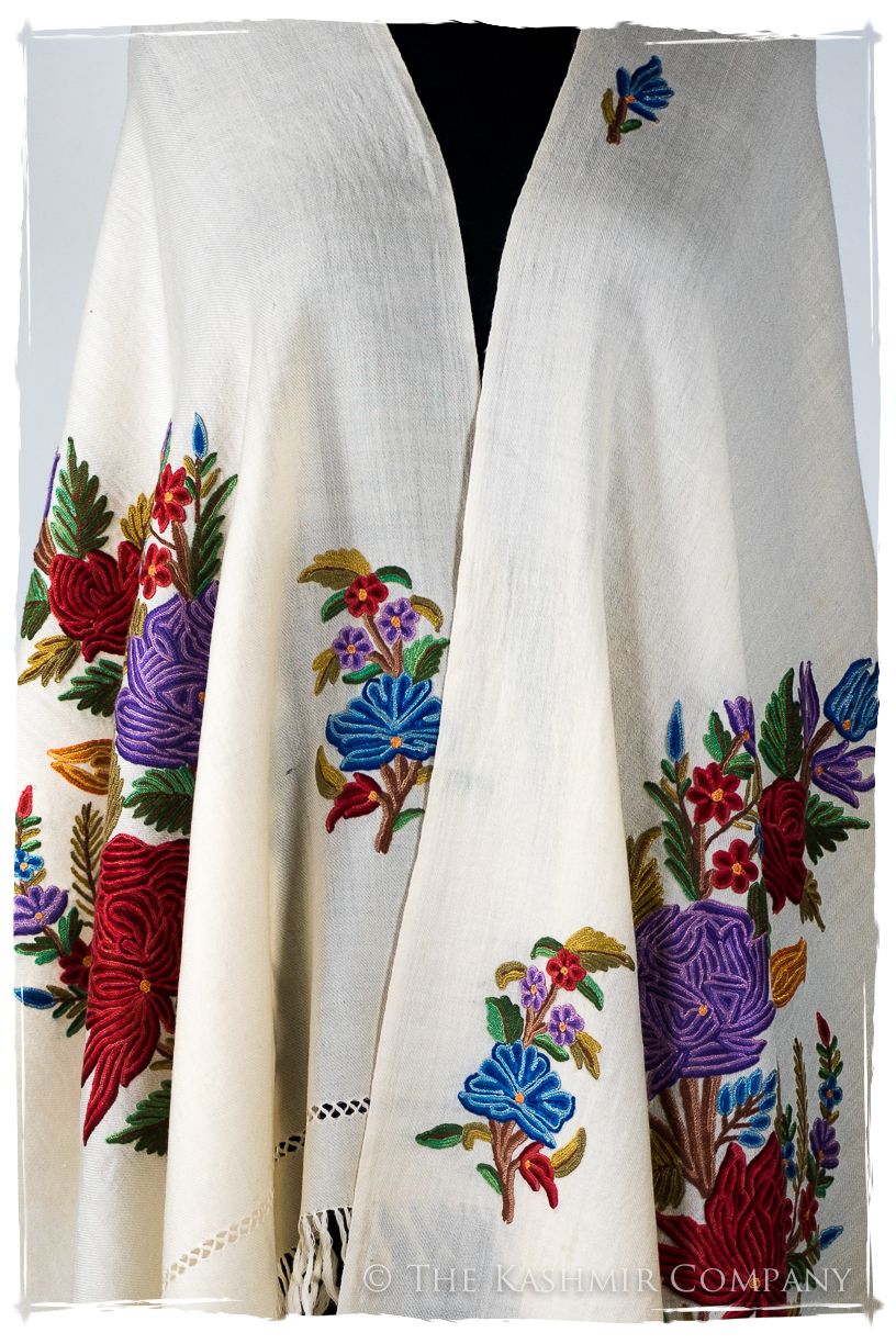 Française Bouquet de Roses Françoise Provence Shawl