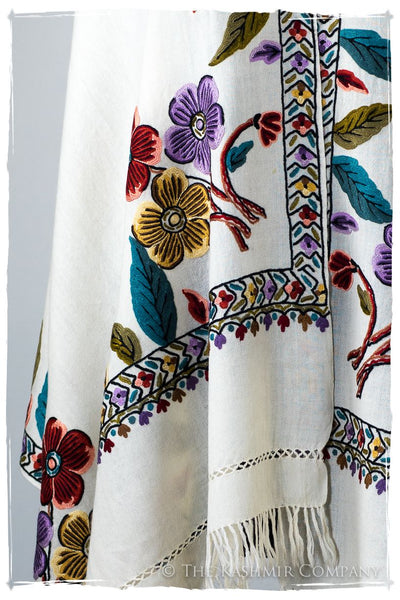 Édith Frontière Belle Saison d'ivoire Shawl