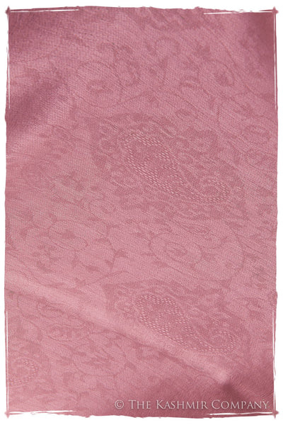 Jacquard Paisley Rosebloom Cashmere Scarf