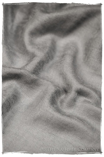 Jacquard Paisley Chateau Gray Cashmere Scarf