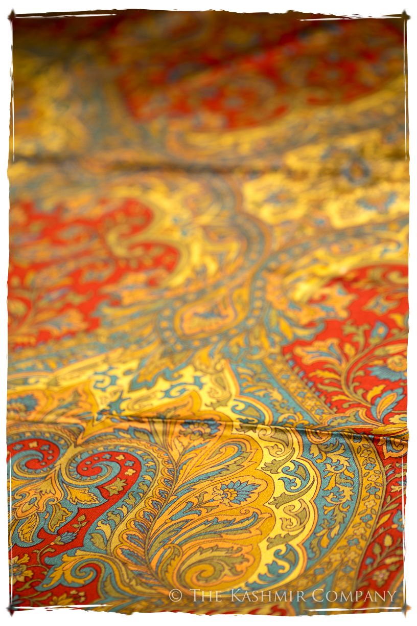 Richilde of Provence Cashmere Square Silk Scarf