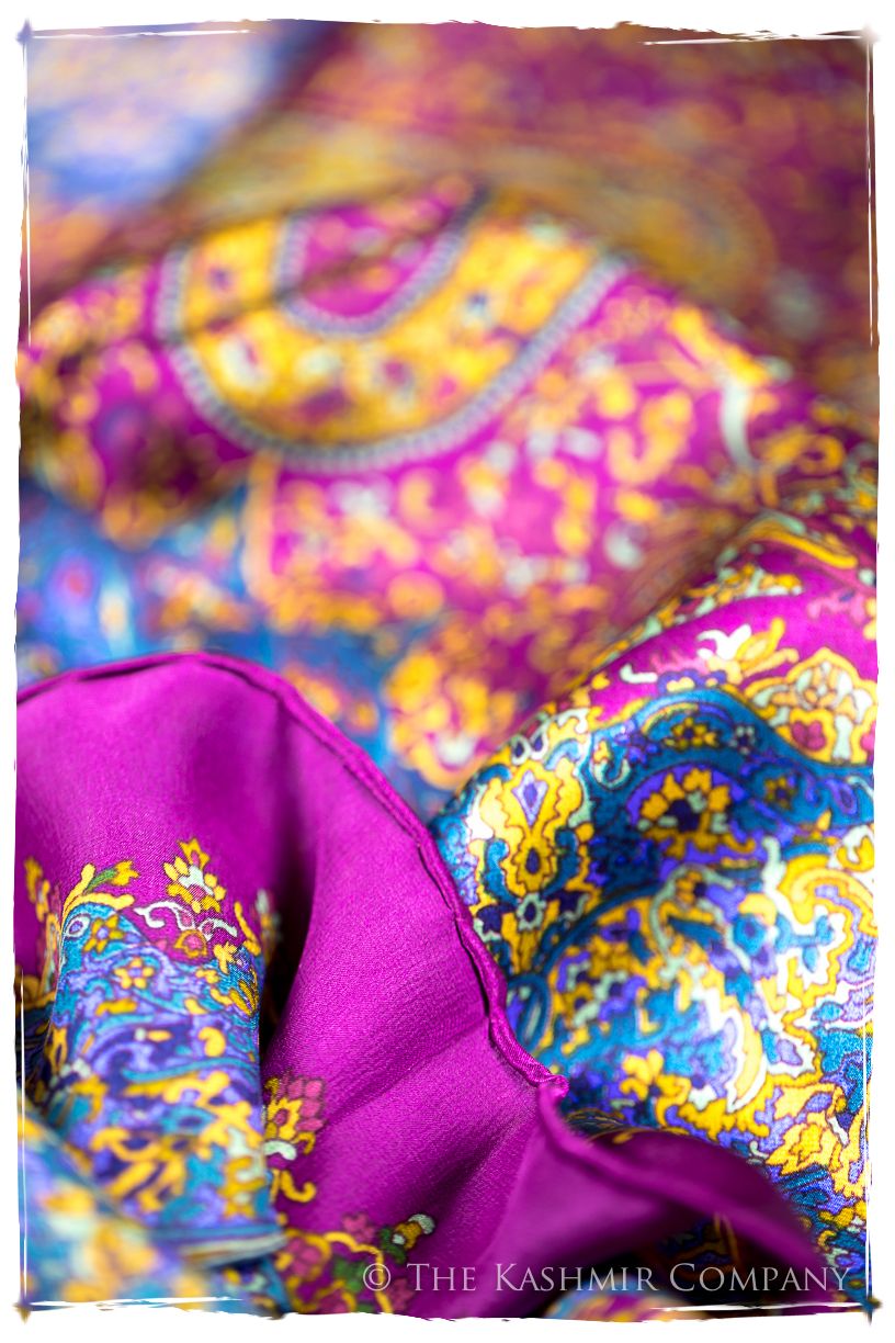 Gerbérga of Saxony Cashmere Square Silk Scarf