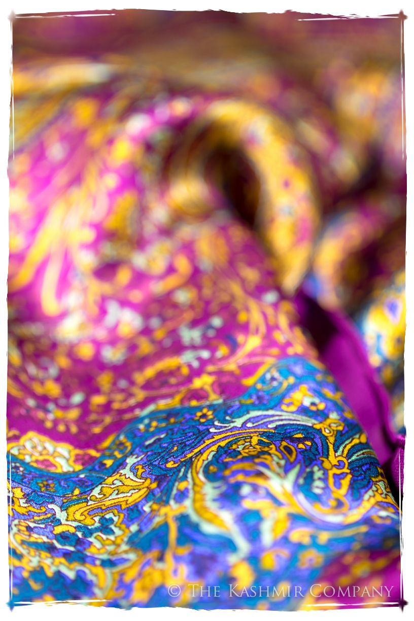 Gerbérga of Saxony Cashmere Square Silk Scarf